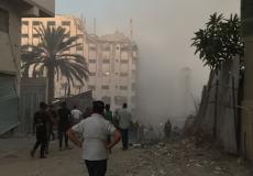 طائرات الاحتلال تدمر مسجداً في مدينة غزة