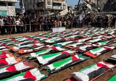  تشييع 112 شهيدا في غزة من عائلة الحساينة-أبو شريعة