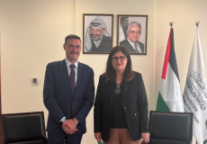 وزيرة الخارجية تودّع ممثل الاتحاد الأوروبي لدى فلسطين