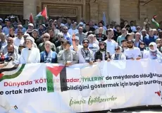 "قافلة فلسطين" تصل قهرمان مرعش