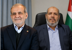 خليل الحية والرئيس الإيراني