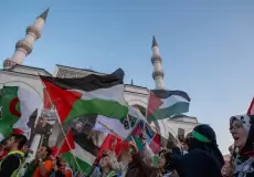 "قافلة فلسطين" القادمة من البوسنة تصل إلى أنقرة