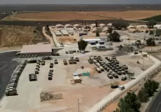 موقع القاعدة العسكرية لقوة الاستقرار الدولية في قطاع غزة