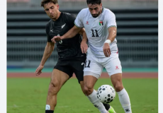 المنتخب الفلسطيني يتعادل مع نيوزيلندا وديا