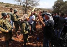 اعتداء الاحتلال على المزارعين الفلسطينيين