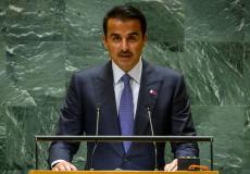 أمير قطر أمام الجمعية العامة للأمم المتحدة