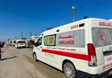 الهلال الأحمر يشارك في إجلاء 53 مريضًا و57 مرافقًا للعلاج خارج قطاع غزة