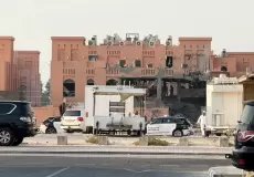 آثار القصف الإسرائيلي على الدوحة
