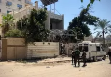 المنزل الذي اعتقل فيه المسؤول الأمني معين العرابيد في غزة