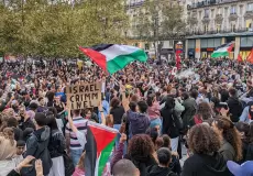 مظاهرة في فرنسا داعمة لفلسطين - أرشيف