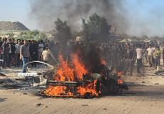 لحظة استهداف صقر القيسي صباح اليوم