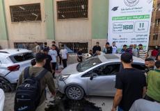 من القصف على الجامعة الإسلامية في مدينة غزة
