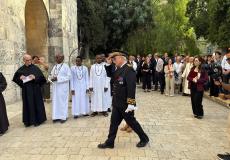 القنصل العام الفرنسي في القدس يزور كنيسة القيامة