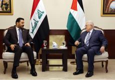 لقاء الرئيس عباس مع رئيس الوزراء العراقي 