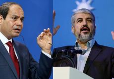 الرئيس عبد الفتاح السيسي وخالد مشعل