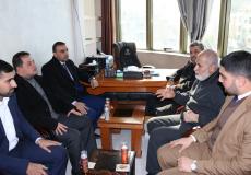 نواب محافظة غزة يستقبلون وفداً من نيابة مكافحة الفساد وجرائم الأموال