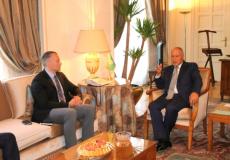 أحمد أبو الغيط، مع الممثل الخاص للأمين العام للأمم المتحدة للشرق الأوسط، نيكولاي ميلادينوف