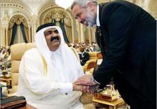 هنية مع امير قطر السابق