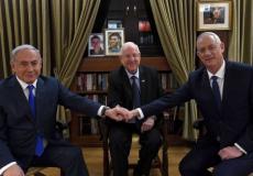 غانتي ونتنياهو بحضور ريفلين