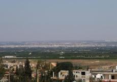 جانب من الحدود اللبنانية السورية