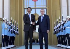 الرئيس التركي اردوغان وامير قطر تميم بن حمد