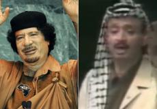 الرئيس عرفات والرئيس القذافي