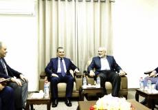 جانب من لقاء قيادة حماس مع وفد المخابرات المصرية