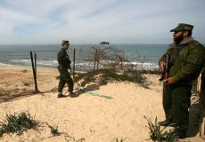 قوات الأمن الوطني على الحدود بين غزة ومصر