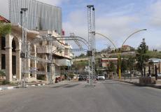 انشاء ممر خاص لتعقيم المركبات على المدخل الشمالي