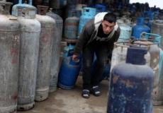 محل تعبئة غاز في غزة -ارشيف-