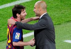 غوارديولا و ميسي 