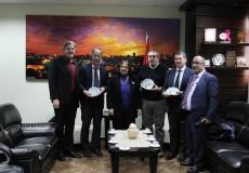  خلال اجتماع الكيلة مع رئيس جمعية إغاثة أطفال فلسطين