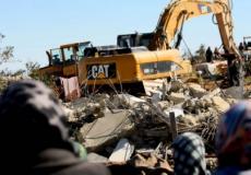 الاحتلال يخطر بوقف بناء منزل في ترقوميا ( ارشيفية )