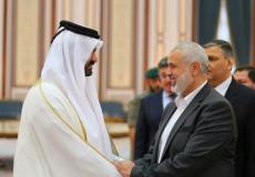 هنية يقدم التعازي بوفاة أمير قطر الأسبق