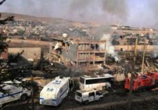 دُمِّر مركز مكافحة الشغب بشكل كامل