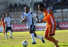 جانب من لقاء الهلال واتحاد خانيونس