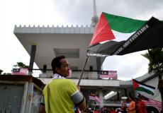 متضامنون مع القضية الفلسطينية في ماليزيا - ارشيف