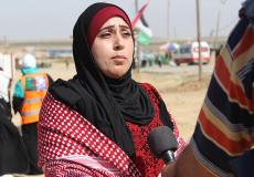 أريج الأشقر : المرأة الفلسطينية مستمرة في المطالبة بالعودة وكسر الحصار 