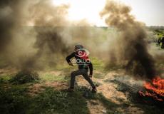 مواجهات بين الفلسطينيين وقوات الاحتلال شرق غزة