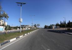 شوارع قطاع غزة في ظل حالة الإغلاق