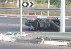 إصابة شاب بحادث طرق على مفرق مجد الكروم