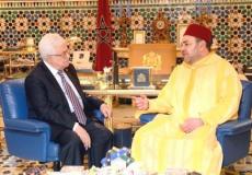 الرئيس محمود عباس رفقة العاهل المغربي محمد السادس