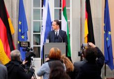 مؤتمر صحفي لوزراء خارجية إسرائيل والامارات وألمانيا