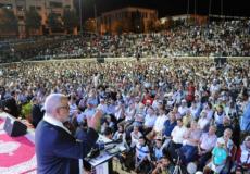 بنكيران مخاطبا مؤيدي حزب العدالة والتنمية خلال مهرجان انتخابي