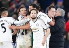 فرحة لاعبي مانشستر يونايتد