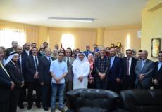 جامعة فلسطين تستقبل السفير العمادي ومنيب المصري