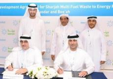 شهد توقيع الاتفاقية معالي الدكتور سلطان بن أحمد سلطان الجابر وزير الدولة الإماراتي.