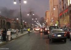 جانب من الهجوم الانتحاري قرب الحرم النبوي الشريف