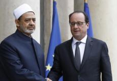 شيخ الأزهر والرئيس الفرنسي