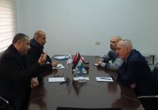 وكيل وزارة الأوقاف والشؤون الدينية حسام أبو الرب، مع مدير وكالة التنسيق والتعاون التركية (تيكا) أحمد رفيق يبحثان التعاون المشترك